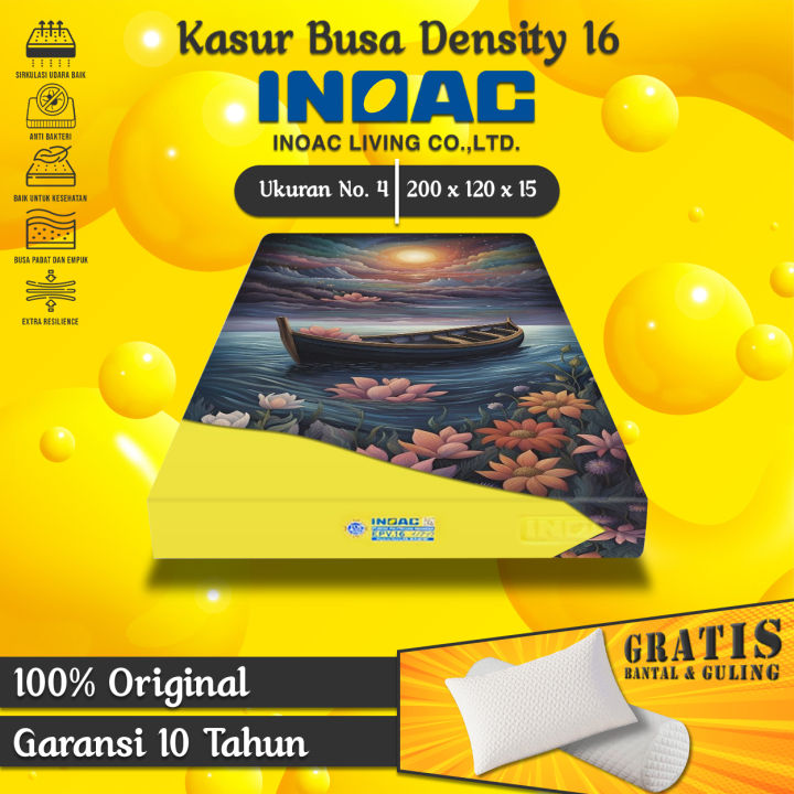 [ 200x120x15 ] Kasur Busa No. 4 INOAC EPV Density 16 Original Garansi ...
