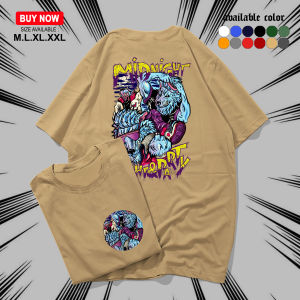KAOS DISTRO DEWASA MIDNIGHT FIGHT & PARTY ART - KAOS T-SHIRT PRIA DAN WANITA LENGAN PENDEK UKURAN M.L.XL.XXL ATASAN KERAH BULAT BERBAHAN KATUN - ATASAN PRIA WANITA COD
