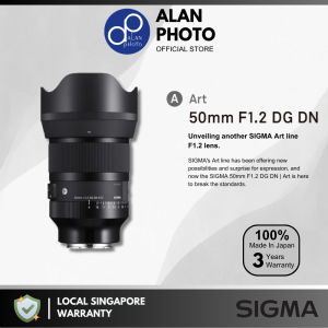 Sigma 50mm F1.2 DG DN | Art for Sony E/ Leica L | Sigma Singapore Warranty