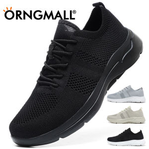 ORNGMALL High Quality Sock Sneakers Lightweight Comfy Breathable Casual Shoes Mesh Lace-Up Daily Shoes Men Anti-slip Shoes Suitable for Daily Leisure 39~48
