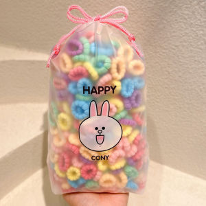 🔥🔥🔥adae 100Pcs Cô Gái Đầy Màu Sắc Tóc Ban Nhạc Thiết Lập Nylon Cao Đàn Hồi Ban Nhạc Cao Su Trẻ Em Của Tóc Vòng Tròn Trẻ Em Tóc Tie Tóc Phụ Kiện