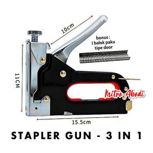 Staples / Stapler Gun Tacker Tembak 3 IN 1 SERBAGUNA