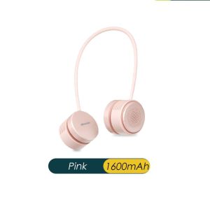 MeeGoo Portable Neck Fan USB Rechargeable Bladeless 360°Adjustable Outdoor Sports Mini Fan