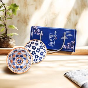 [COD]Mangkok set premium peralatan makan porselen /Mangkok set keramik Souvenir Mangkok set Japaness Style jaminan