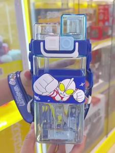 Styzt ถ้วยพลาสติกฤดูร้อนสำหรับเด็กทรงสี่เหลี่ยมดื่มคู่ใหม่ถ้วยน้ำพิเศษสำหรับโรงเรียนมูลค่าสูง HOT