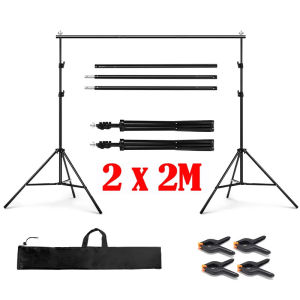 2x2m Background Support Stand Pro Photo Backdrop Kit Studio with Tripod stands
