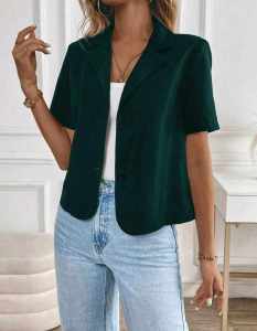 BABYFREE INNER TUBE Casual Plain Color Short Sleeves  Office Wear Casual Blazer for Women   - XS to Large - classy and elegant - super kapal ng tela - hindi kayo magsisis - our aim is to produce quality clothes - premium fabric - excellent quality -  fabr