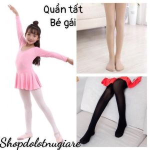 Quần tất bé gái kín bàn chân cho bé từ 3 đến 12 tuổi - Quần tất cho bé gái tập múa hàng xuất cao cấp