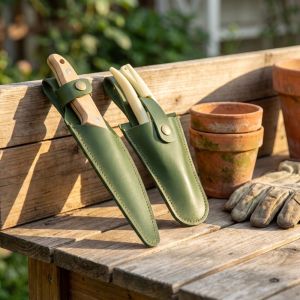 PHANT PU Leather Cutter Storage Bag Protective Cover Belt Loop Pruning Shears Pouch Practical Multifunction Leather Pliers Cover Outdoor Carry