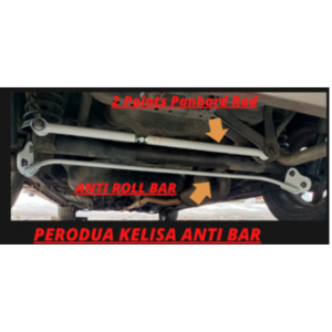 PERODUA KELISA KENARI REAR ANTI ROLL BAR PANHARD ROD 16 MM 19 MM