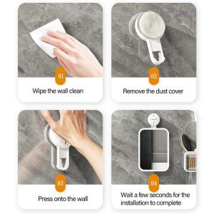 Practical Clear Images Suction Cup Mirror Home Accessory for Bathroom Shaving and Grooming Routine Daily Casual Use