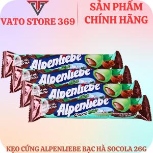 Kẹo cứng ALPENLIEBE hương bạc hà nhân socola thỏi 26g