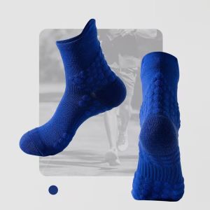 Breathable Running Socks Mid Cut Shock Absorption Basketball Socks Towel Bottom Sports Cycling Socks