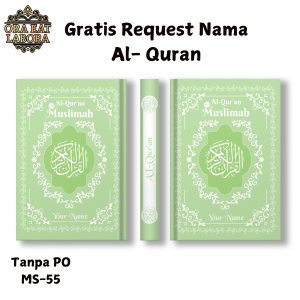Alquran Custom Nama Quran Custom Tanpa PO Quran A5 Terjemah Perkata 8 Blok Warna Latin Tajwid Warna