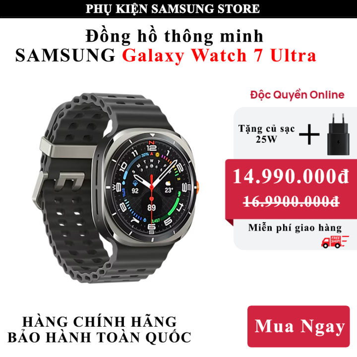 [Chính hãng] Đồng hồ thông minh Samsung Galaxy Watch 7 Ultra, Esim, Viền Titan, Hàng chính hãng