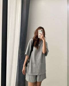 Set bộ áo tay lỡ quần sooc vải Hottrend dáng rộng xinh đẹp cho nữ thời trang mùa hè đi chơi chụp ảnh