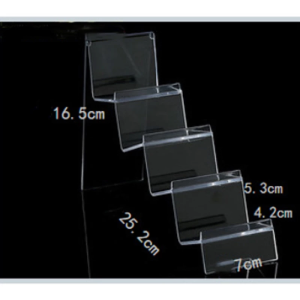 4 Layer Acrylic Wallet Display Stand Tabletop Multi-layer Clear Glasses Purse Display Holder