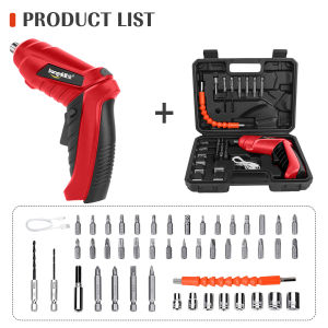 Cordless Impact Drill Electric Screwdriver Power Drill Hammer 34pcs Accessories 2-Speed 198VF Lowest price