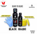 BLACK MAGIC Cairan Penghitam Menghitamkan Kembali Warna Hitam Pada Dashboard Mobil dan Body Motor. 