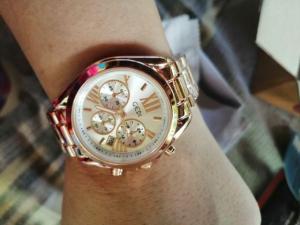 นาฬิกาผู้หญิงGEDI แท้ นาฬิกาข้อมือผญ หน้าปัดสไตล์ MK จัดส่งฟรี มีรับประกันจากผู้ขาย ทนทาน กันกระแทก กันน้ำ1atm นาฬิกาแบรนด์ รุ่นใหม่ล่าสุด นาฬิกาข้อมือผู้หญิงวัยรุ่นหญิง พร้อมกล่องแบรนด์ สินค้าใหม่ คุณภาพดี ราคาพิเศษ สายสแตนเลสสีโรสโกลด์ สุดฮิต ขายดี