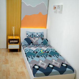 Seprei Single No.4 (90x200) Seprai Set Sudut Karet