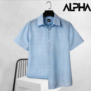 Áo sơ mi tay ngắn MISFIT sơ mi tay ngắn chất vải cotton lưới mặc mát đi biển đi du lịch MIS03