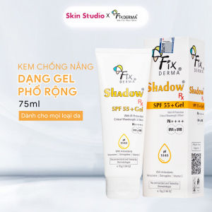 Kem Chống Nắng Cho Da Dầu Mụn FIXDERMA Shadow SPF 55+ Gel Giúp Bảo Vệ Da 75g