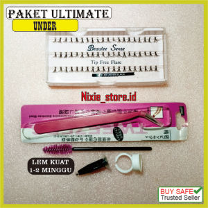 PAKET Bulu mata Tanam 5in1 Bulumata Eyelash Extension Tahan 1-2 Minggu Natural Lembut Bagus Murah