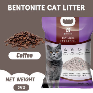 4kg Bentonite Cat Litter Natural Cat Litter Sand Eliminates Odor Fast Clumping and Hypoallergenic