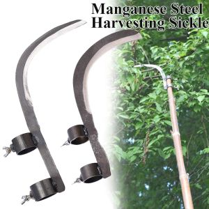 Portable Hand Mowing Tools Gardening Manganese Steel Multifunctional Weeding Farm Scythe Sickle Wheat Lawn Garden Tools