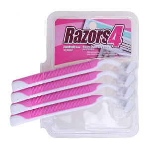 4 Pcs Double Blade for Razor Set Sensitive Womens Disposable Razors High Quality for Head Beard Sensitive Shavers Women