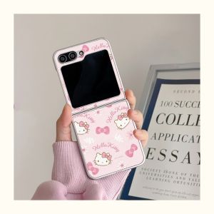 เคสโทรศัพท์มือถือ Samsung Galaxy Z Flip5 Z Flip4 Z Flip3 เคสพิมพ์ลาย Hello Kitty เฮลโล คิตตี้ สุดฮิตน่ารักๆ