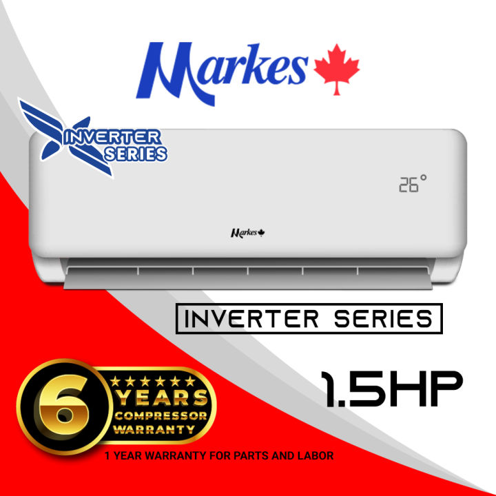 Markes Air Conditioner 1.5HP Inverter Series - Wall Split Type - MSWI ...