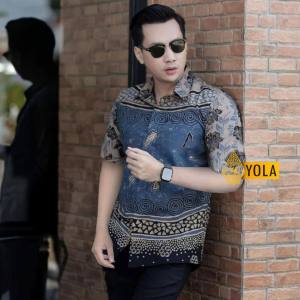 JENGGOTSTORE-TERBARU-KEMEJA BATIK PRIA MURAH MEWAH PRIA LENGAN PANJANG MOTIF BATIK PEKALONGAN