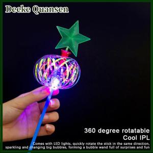 Deeke Halloween cầu vồng Magic Stick Wand LED bong bóng đầy màu sắc sáng đồ chơi nhấp nháy Cây Đũa phép dính đồ chơi trẻ em Đồ chơi năm mới Xmas Đảng ủng hộ