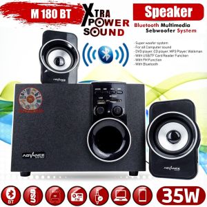 SPEAKER AKTIF BLUETOOTH FULL BASS ADVANCE M-180BT SUPER WOOFER  / speaker bluetooth full bass / salon bluetooth full bass / speaker bluetooth / speaker aktif / speaker aktif super bass