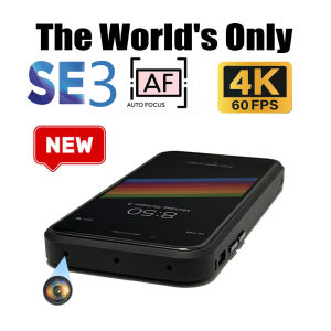 4K HD mini spy camera hidden mobile phone style portable camera portable camera micro WiFi remote monitoring camera black screen recording 256G memory SE3