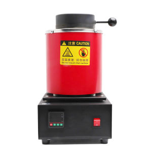 PHYHOO 3KG gold melting furnace without mesh red/black for metal smelting UK plug 220V
