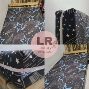 FOAM COVER WITH 3 SIDES ZIPPER - 100% PURE CANADIAN COTTON (RANDOM DESIGN/COLOR)