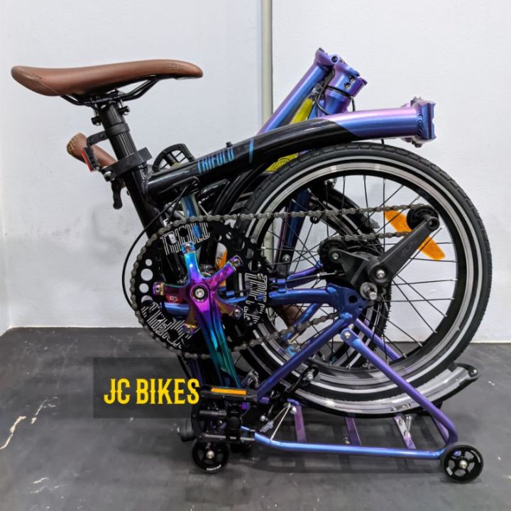 Sepeda Lipat Tiga United Trifold 7S 16 Inch Alloy RAINBOW Garansi