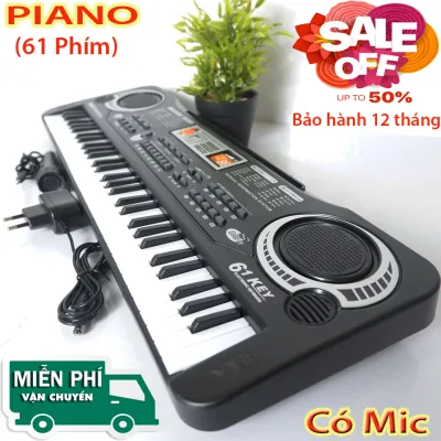 [ CHÍNH HÃNG PIANO ]đàn pianođàn piano cho bé kèm mic-đàn piano cho bé 61 phím-Đàn Piano 61 Phím - Đàn Kỹ Thuật Số Âm Cực Hay - Đàn Có Mic Có Nguần Bé học đàn tại nhà phát triển tay trí não Bh 12 Tháng Rosea Crystal-Mall