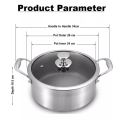 316 Stainless Steel Pot 26 CM Diameter pot. 