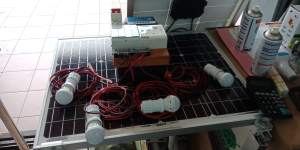 SOLAR OFF GRIP SYSTEM + BATTERY + BULB + CONTROL SYSTEM
