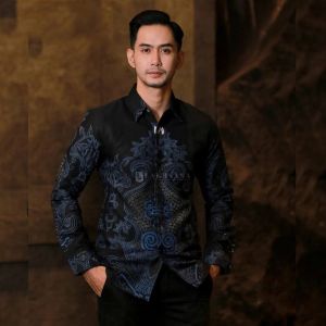 Baju Batik Pria Lengan Panjang Terbaru - Kemeja Batik Pria Kerja Kantor Keren Nyaman Size M L XL XXL