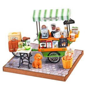 Robotime Rolife 3D DIY Wooden Puzzle Miniature House Kit Vienna Bookstore - DG183 290PCS