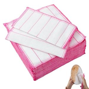 Extra Thick 8 Layer Cotton Gauze Dish Cloth Reusable Washable For Kitchen Cleaning Car Detailing 12pcs Cleaning Wipes