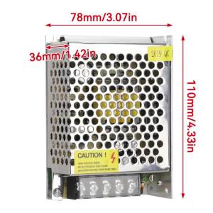 24v Power Supply Universal Regulated Switching Transformer Ac 110v/220v to Dc 24v 2a 48w Switch Power Supply Driver Power Transformer for CCTV Security System LED Strip Camera