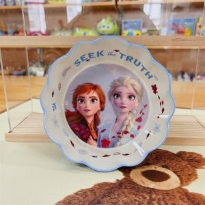 🍭Cartoon Disney Elsa Cute Cartoon Children Tableware Baby Bowl Dinner Plate Cup Rice Bowl Melamine Bowl Anti-Shock Drop-Proof Soup Bowl for Kids Ready Stock