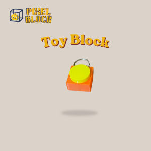 PixelBlock3D Panic! Button Mechanical Keyboard Fidget Keychain Anik Anik
