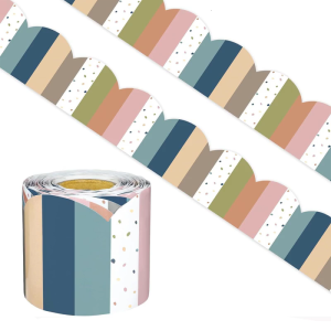 15.2m Bulletin Board Borders Colorful Border Trim Decorative Sticker Bulletin Border Trim for Classroom Decorations